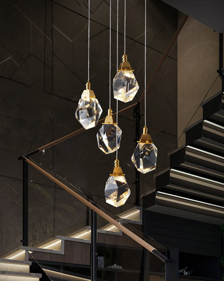 Cascading Crystal Pendant Chandelier-LM1040 - Lumora