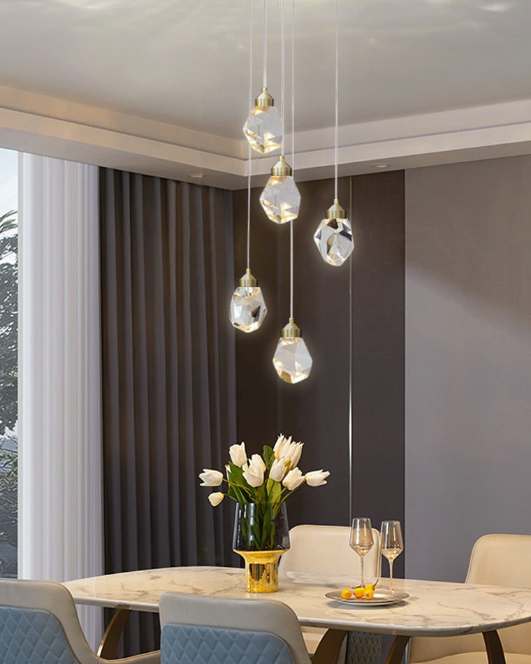 Cascading Crystal Pendant Chandelier-LM1040 - Lumora