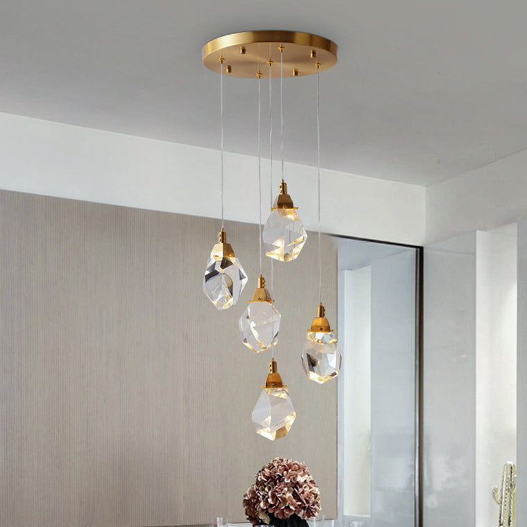 Cascading Crystal Pendant Chandelier-LM1040 - Lumora
