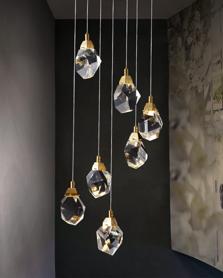 Cascading Crystal Pendant Chandelier-LM1040 - Lumora