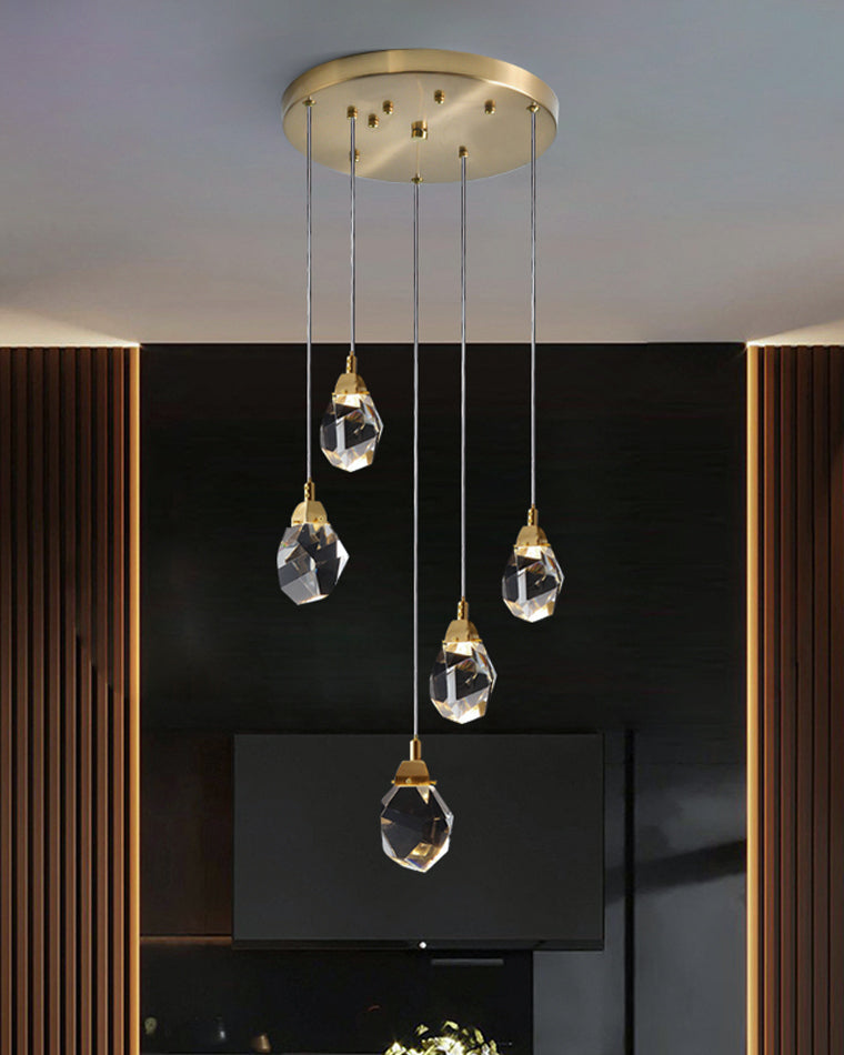 Cascading Crystal Pendant Chandelier-LM1040 - Lumora