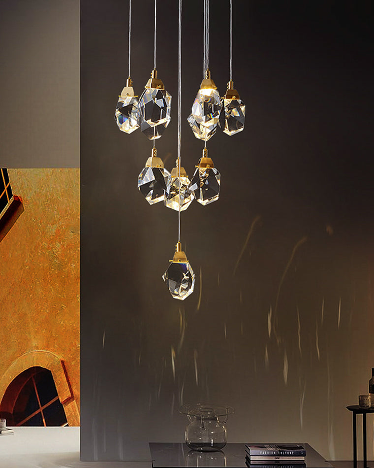 Cascading Crystal Pendant Chandelier-LM1040 - Lumora