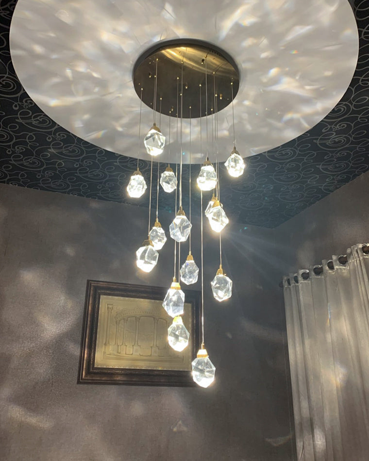 Cascading Crystal Pendant Chandelier-LM1040 - Lumora