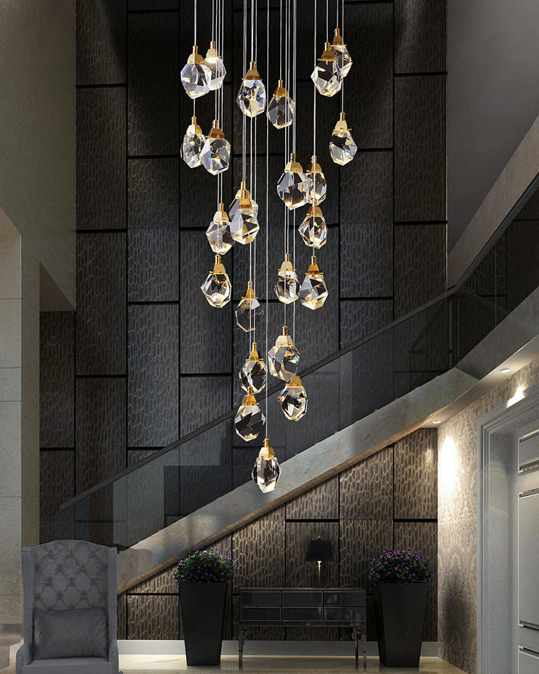 Cascading Crystal Pendant Chandelier-LM1040 - Lumora