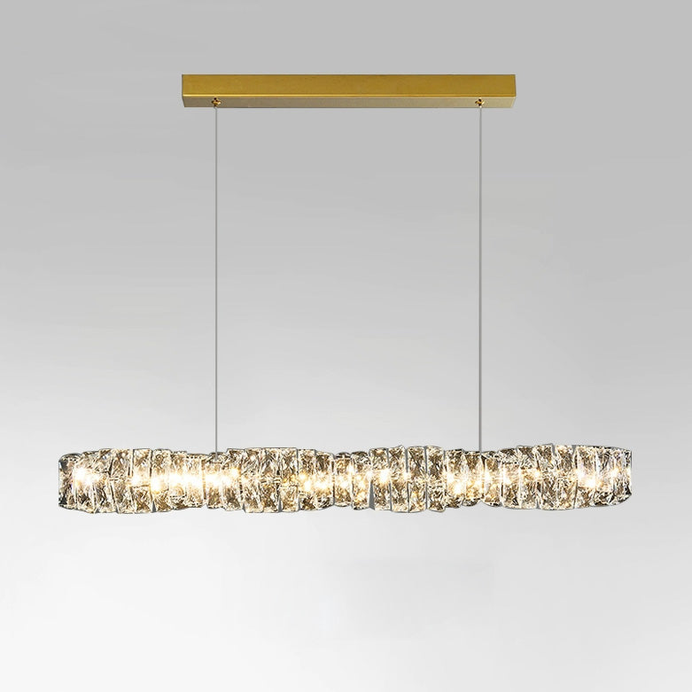 Luxury Modern Crystal Linear Chandelier – LM1069 - Lumora