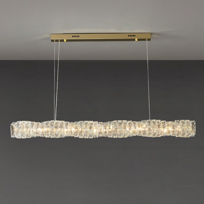 Luxury Modern Crystal Linear Chandelier – LM1069 - Lumora