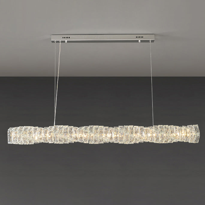 Luxury Modern Crystal Linear Chandelier – LM1069 - Lumora