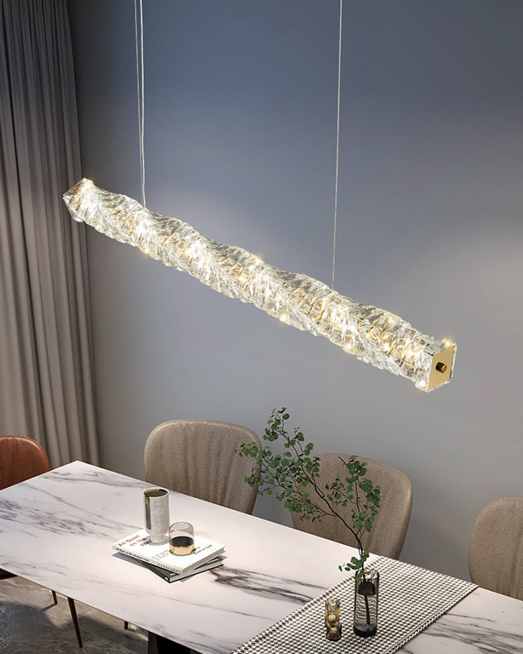 Luxury Modern Crystal Linear Chandelier – LM1069 - Lumora