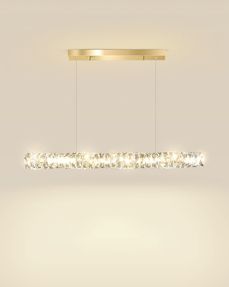 Luxury Modern Crystal Linear Chandelier – LM1069 - Lumora
