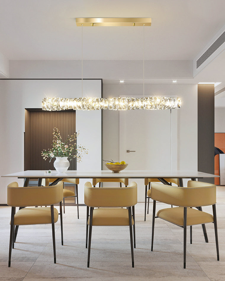 Luxury Modern Crystal Linear Chandelier – LM1069 - Lumora