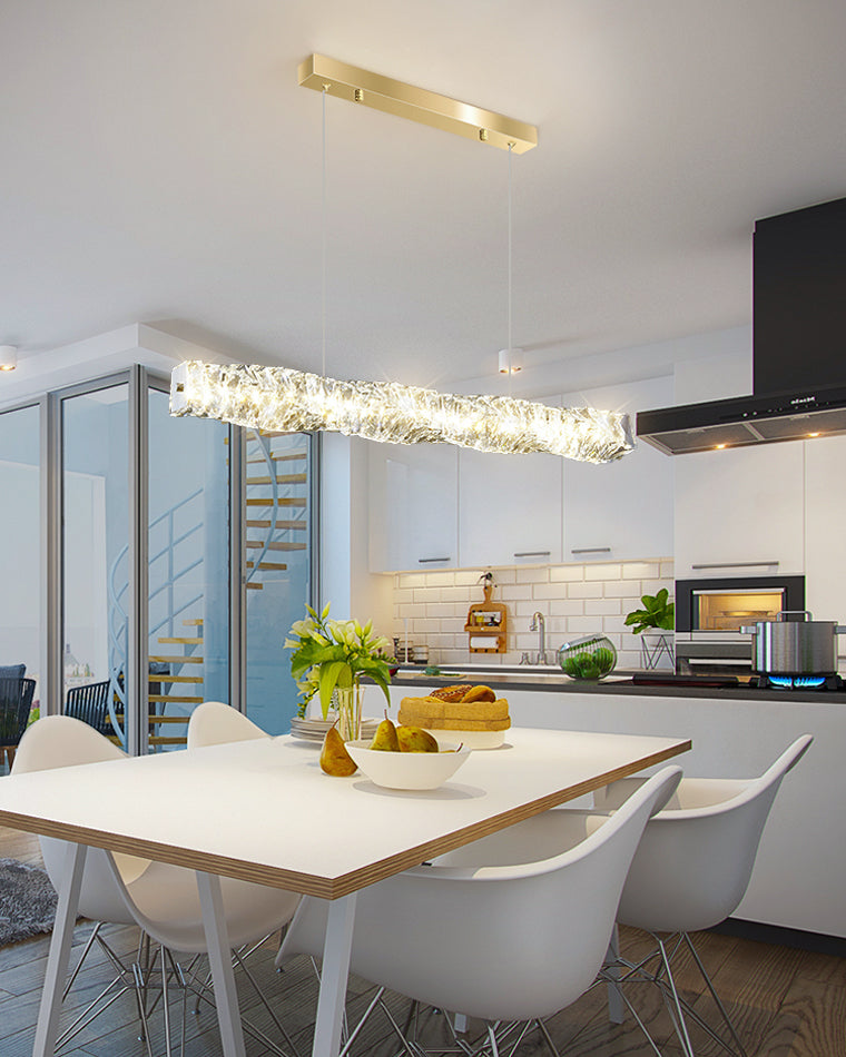 Luxury Modern Crystal Linear Chandelier – LM1069 - Lumora