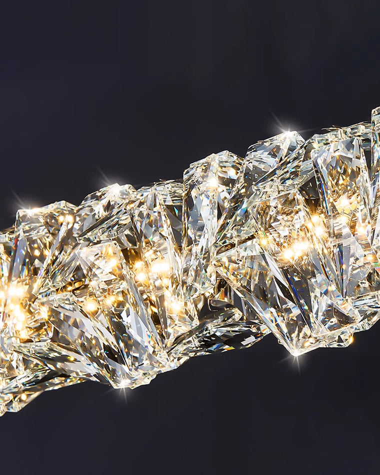 Luxury Modern Crystal Linear Chandelier – LM1069 - Lumora