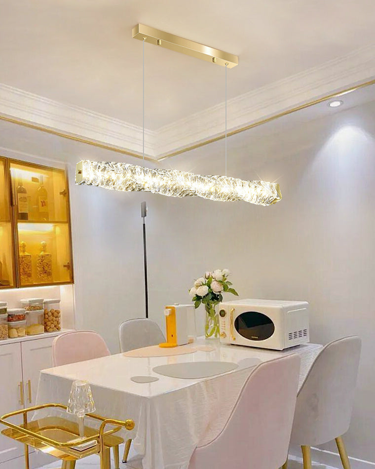Luxury Modern Crystal Linear Chandelier – LM1069 - Lumora