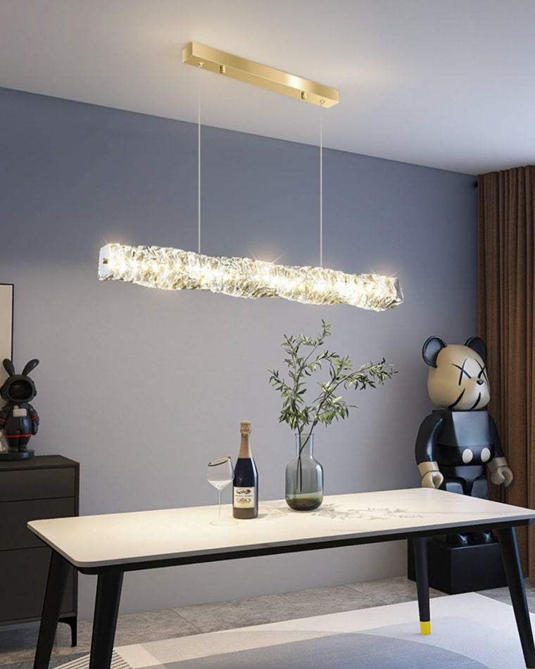 Luxury Modern Crystal Linear Chandelier – LM1069 - Lumora