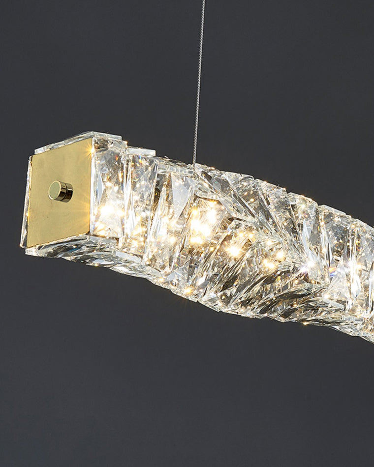 Luxury Modern Crystal Linear Chandelier – LM1069 - Lumora