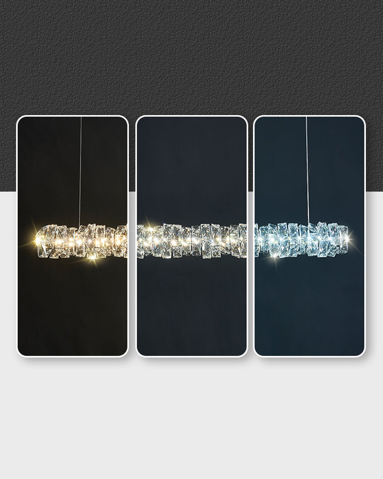 Luxury Modern Crystal Linear Chandelier – LM1069 - Lumora