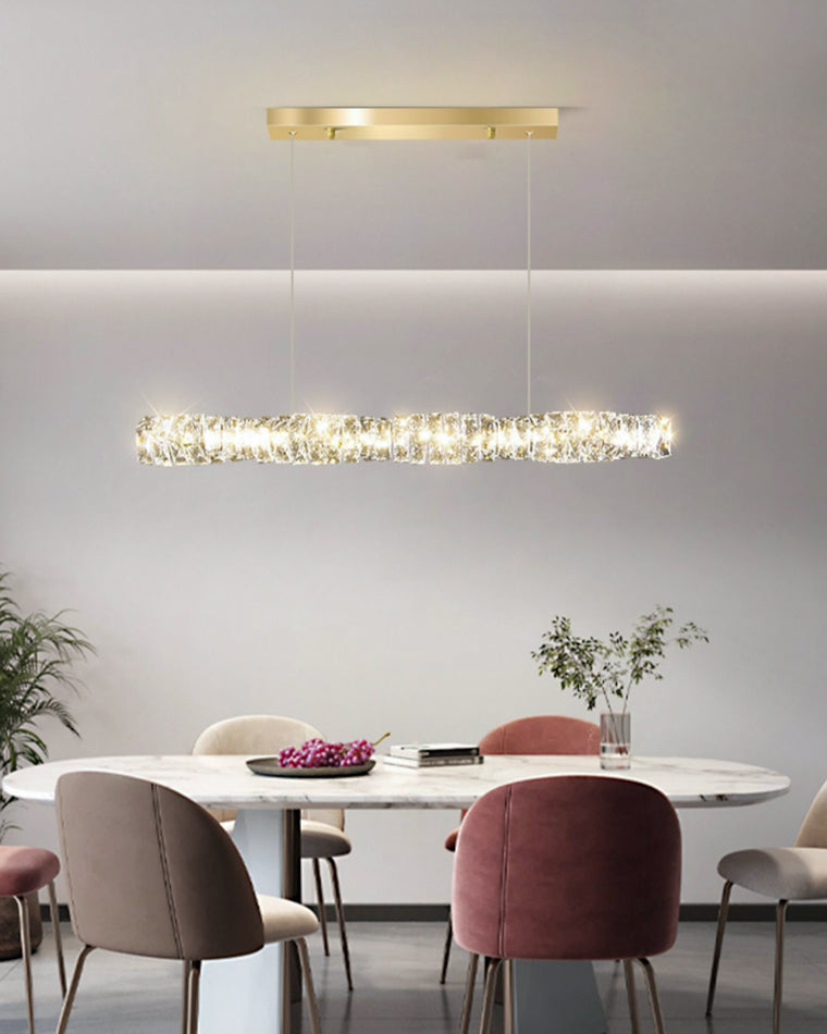 Luxury Modern Crystal Linear Chandelier – LM1069 - Lumora