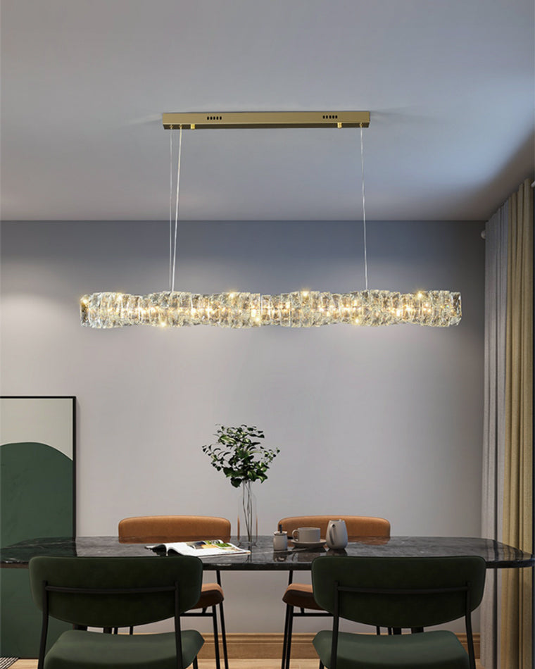 Luxury Modern Crystal Linear Chandelier – LM1069 - Lumora
