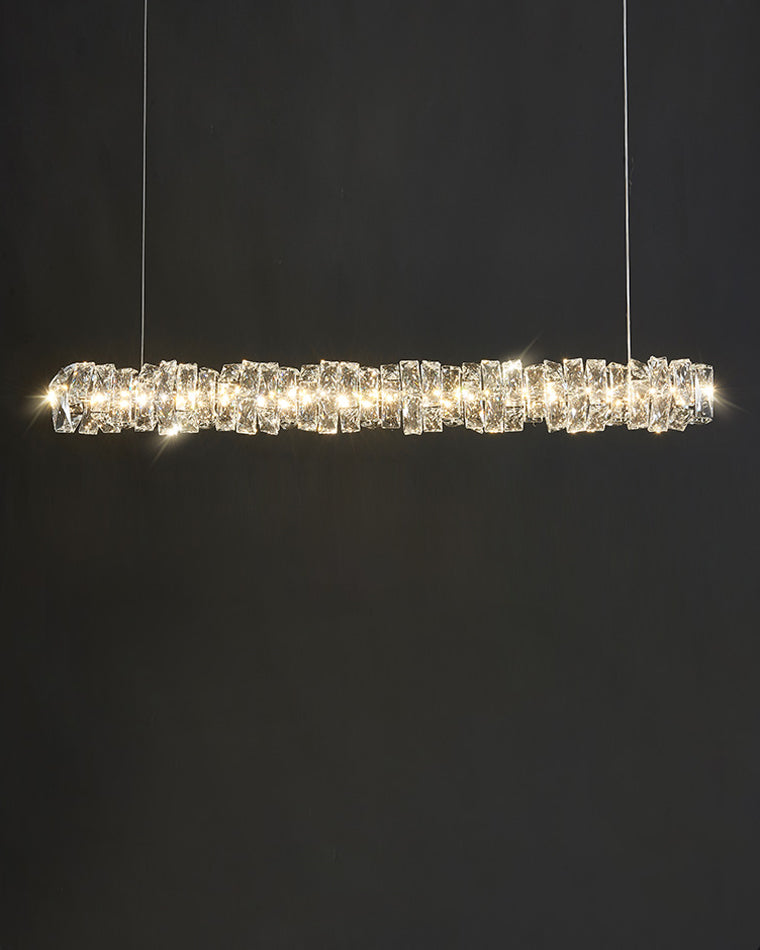 Luxury Modern Crystal Linear Chandelier – LM1069 - Lumora