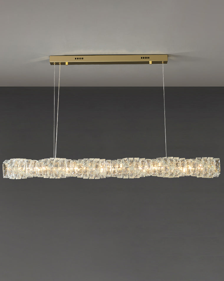 Luxury Modern Crystal Linear Chandelier – LM1069 - Lumora