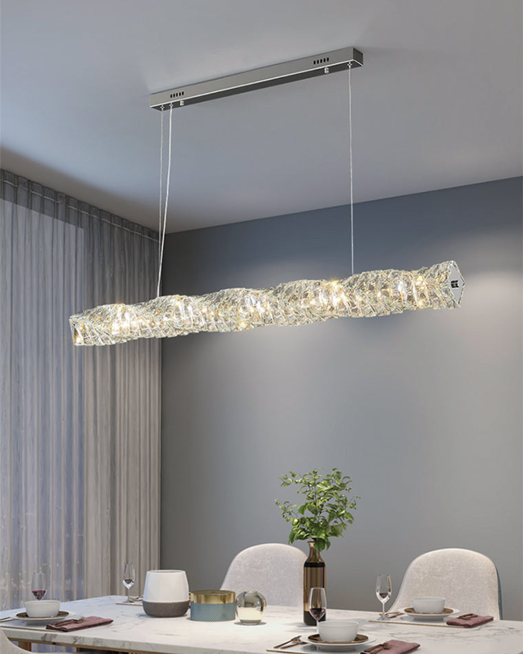 Luxury Modern Crystal Linear Chandelier – LM1069 - Lumora