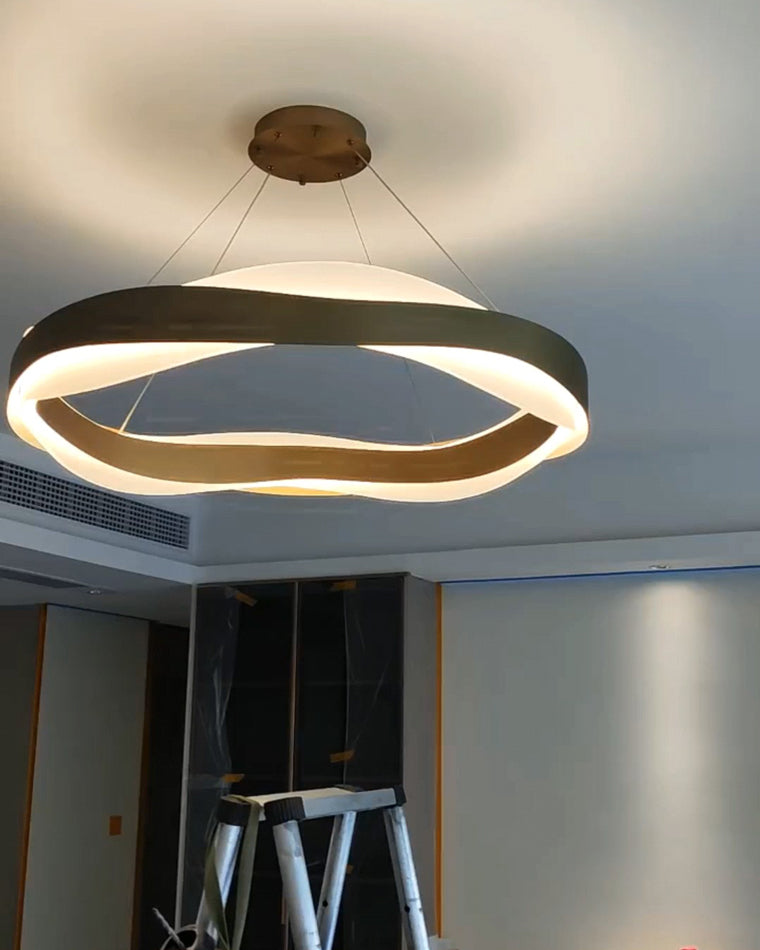 Modern Wave LED Chandelier - LM1070 - Lumora