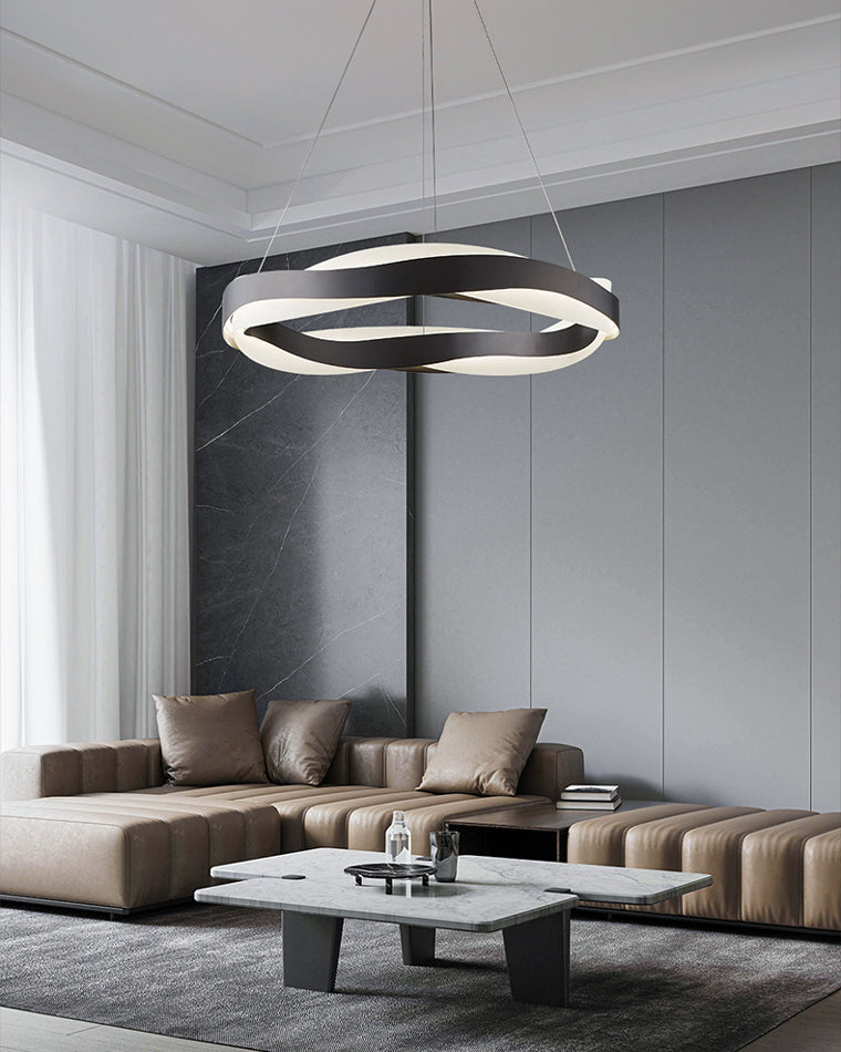 Modern Wave LED Chandelier - LM1070 - Lumora
