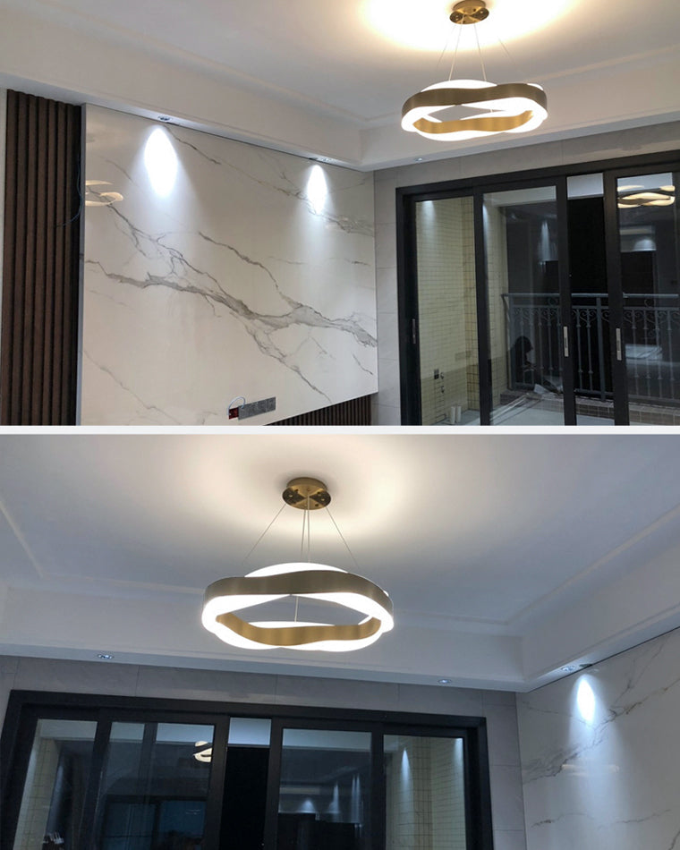 Modern Wave LED Chandelier - LM1070 - Lumora