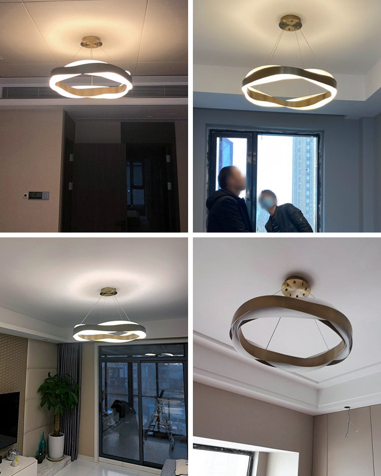 Modern Wave LED Chandelier - LM1070 - Lumora