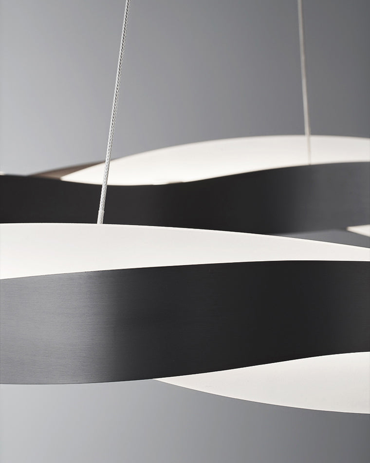 Modern Wave LED Chandelier - LM1070 - Lumora
