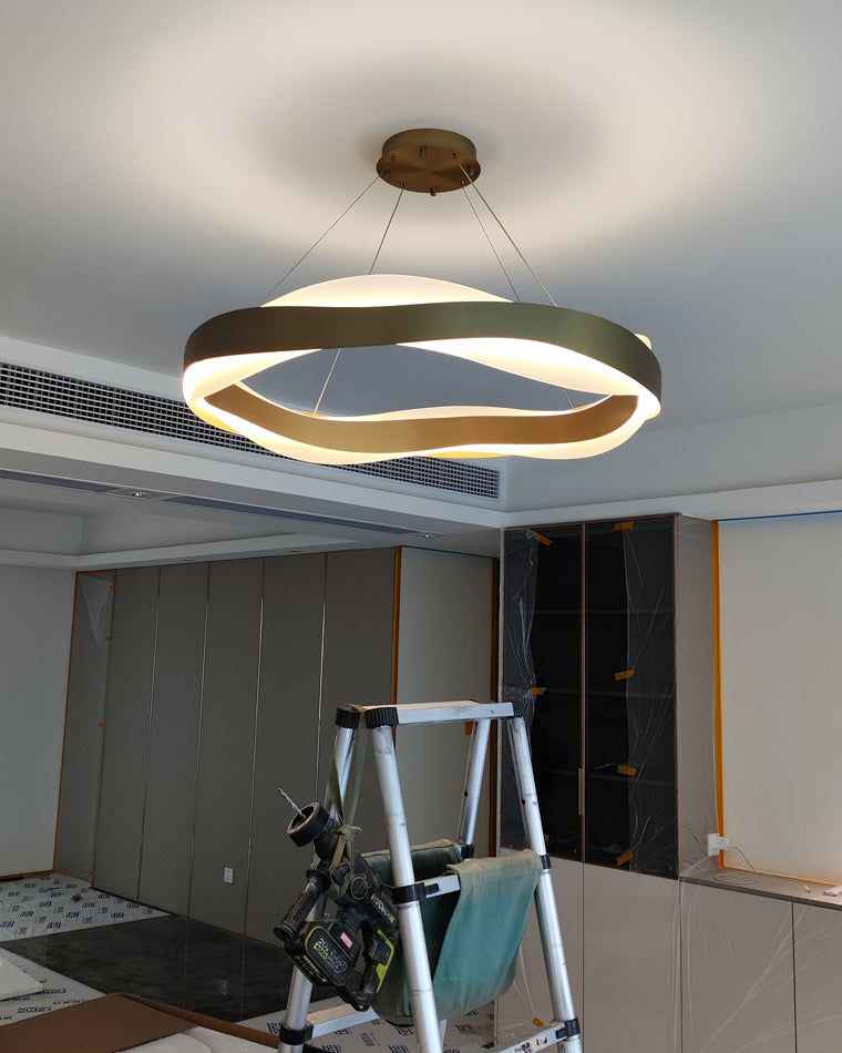 Modern Wave LED Chandelier - LM1070 - Lumora