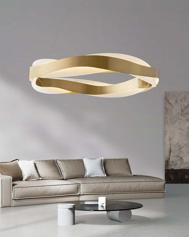 Modern Wave LED Chandelier - LM1070 - Lumora