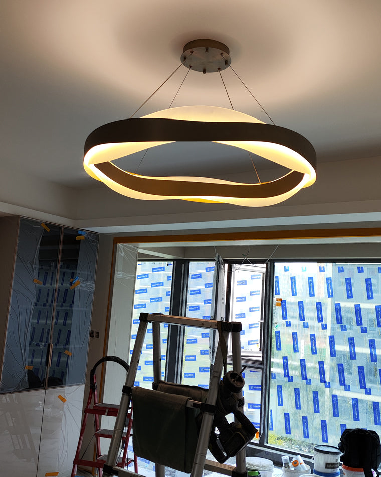 Modern Wave LED Chandelier - LM1070 - Lumora