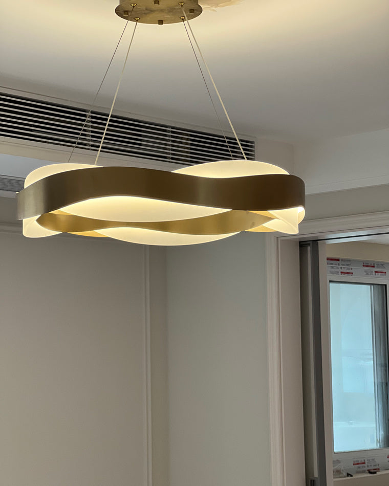 Modern Wave LED Chandelier - LM1070 - Lumora