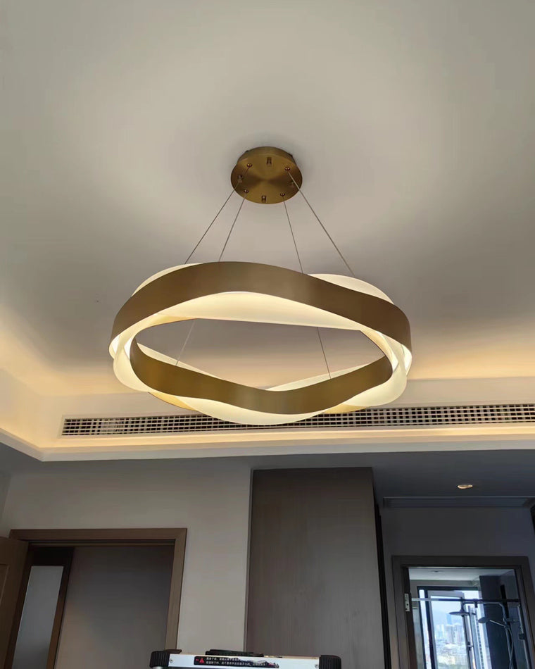 Modern Wave LED Chandelier - LM1070 - Lumora
