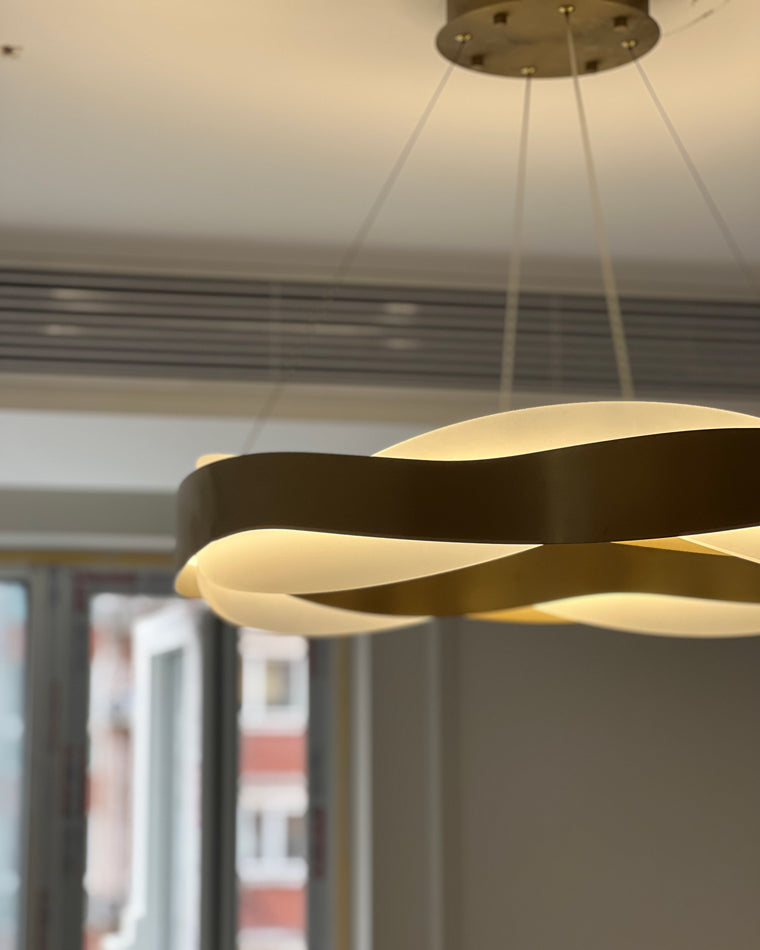 Modern Wave LED Chandelier - LM1070 - Lumora