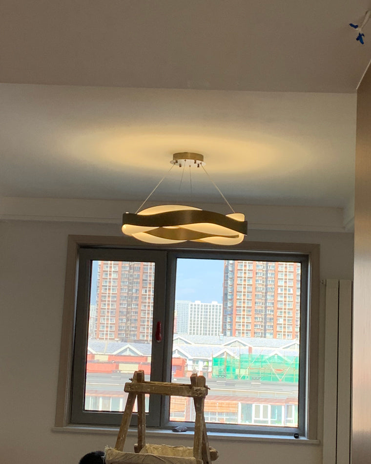 Modern Wave LED Chandelier - LM1070 - Lumora