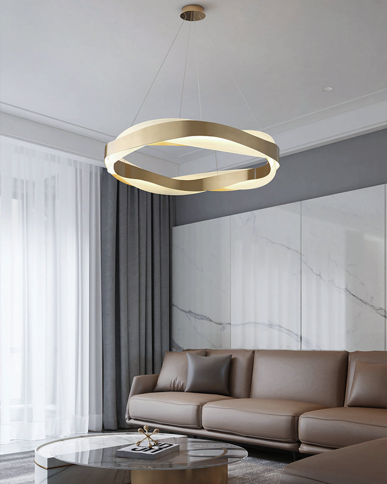 Modern Wave LED Chandelier - LM1070 - Lumora