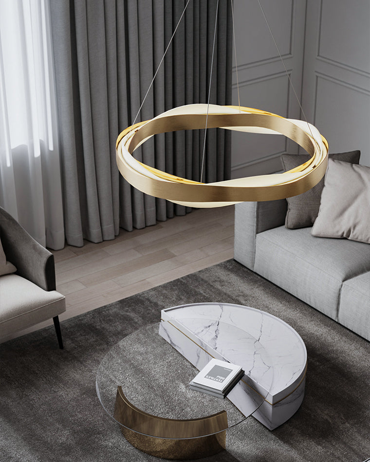 Modern Wave LED Chandelier - LM1070 - Lumora