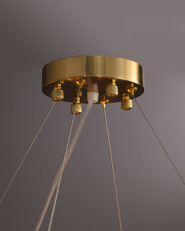 Aurora Linear Feather Chandelier 90cm - LM1089 - Lumora