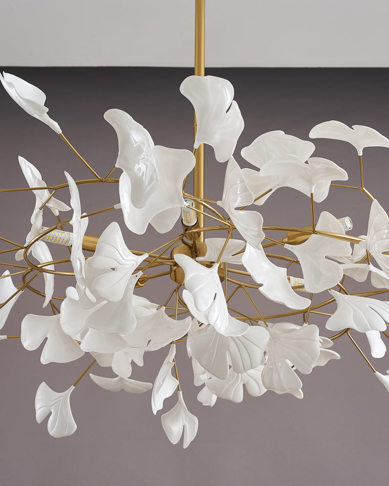 Gingko Leaf LED Chandelier - LM1035 - Lumora