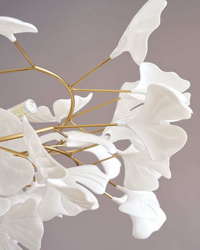 Gingko Leaf LED Chandelier - LM1035 - Lumora