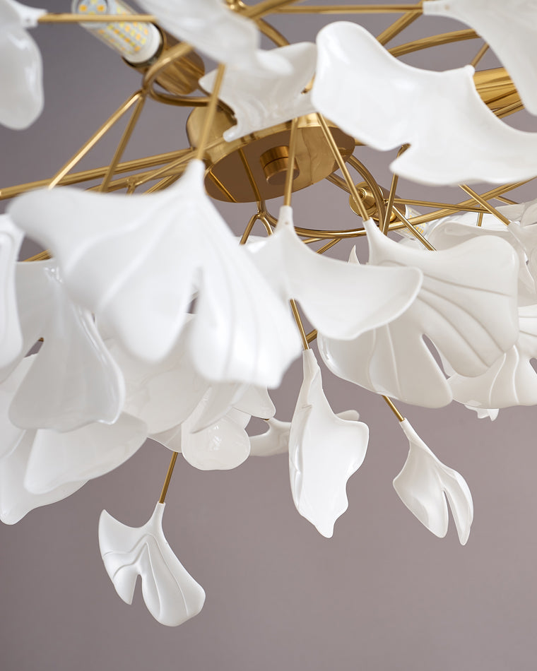 Gingko Leaf LED Chandelier - LM1035 - Lumora