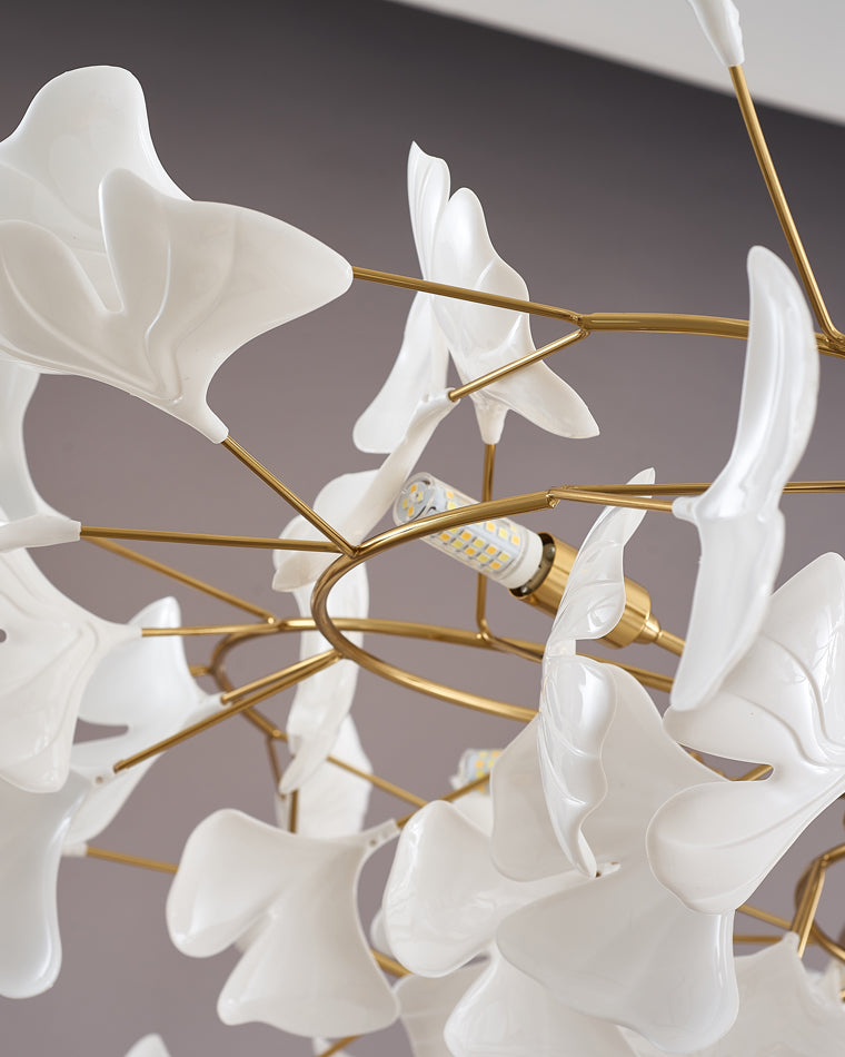 Gingko Leaf LED Chandelier - LM1035 - Lumora