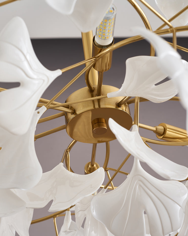 Gingko Leaf LED Chandelier - LM1035 - Lumora