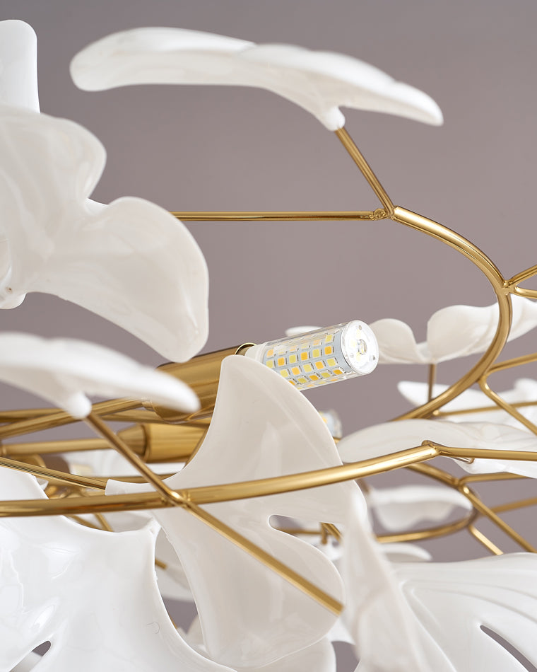 Gingko Leaf LED Chandelier - LM1035 - Lumora