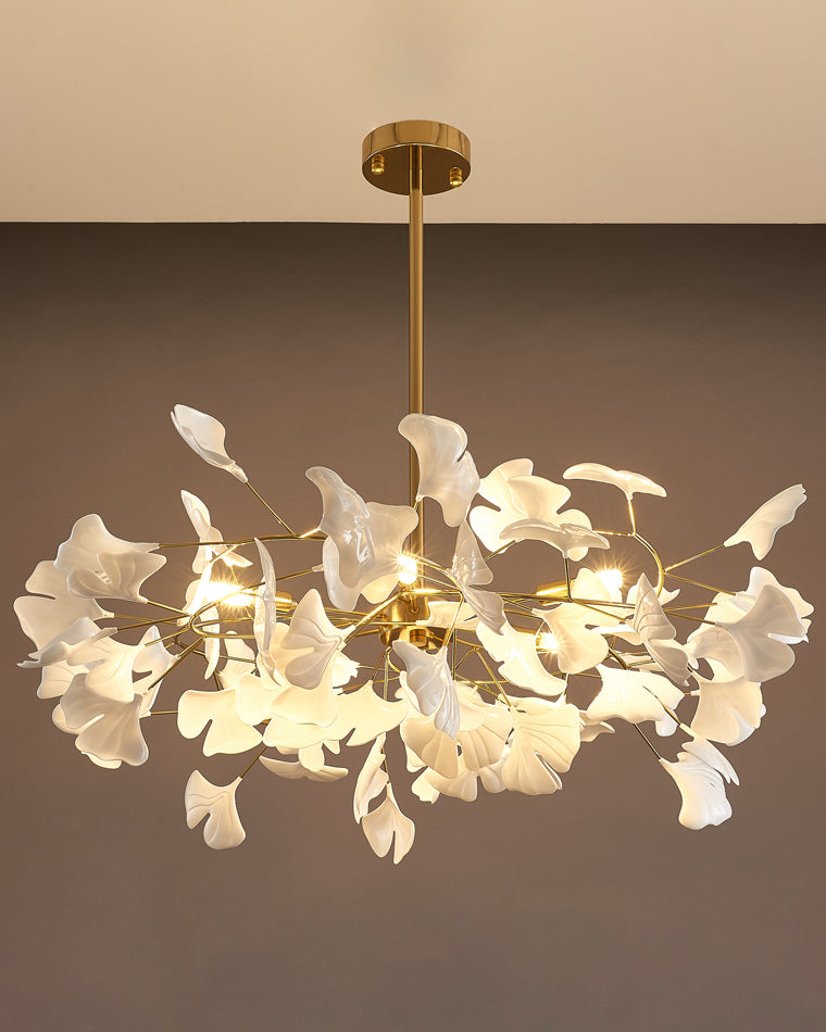 Gingko Leaf LED Chandelier - LM1035 - Lumora