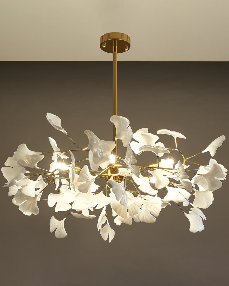 Gingko Leaf LED Chandelier - LM1035 - Lumora