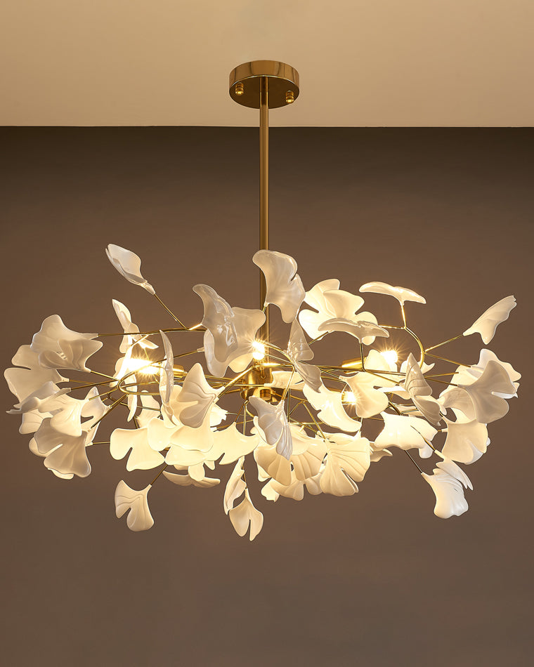 Gingko Leaf LED Chandelier - LM1035 - Lumora