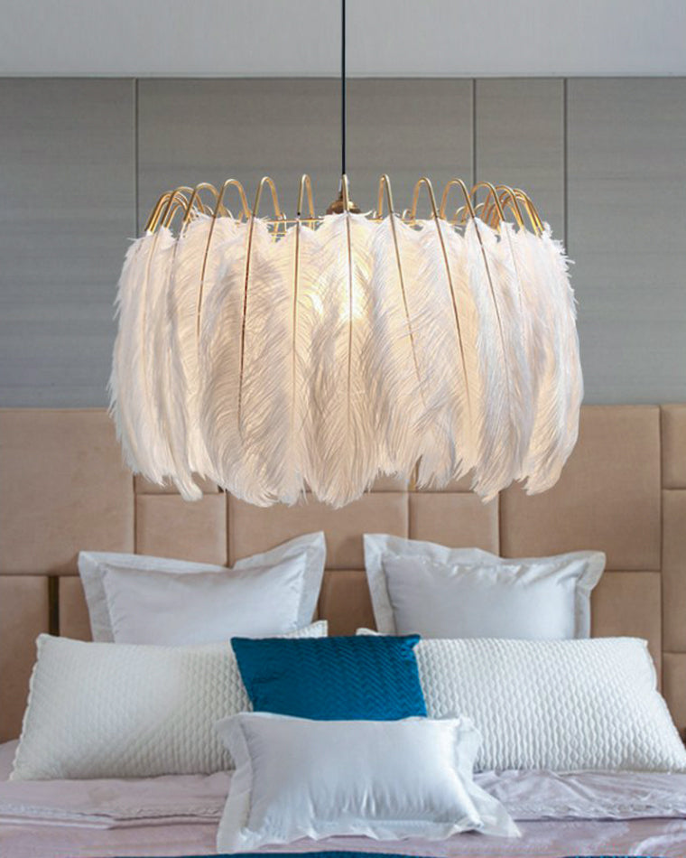 Celestia Feather Chandelier - LM1091 - Lumora